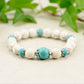 10mm Howlite and Lava Stone Bracelet for women