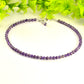 4mm Amethyst Crystal Choker Necklace for women.