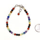 4mm Chakra Gemstone Anklet beside a dime.