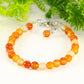 6mm Carnelian Anklet with clasp and a dangle.