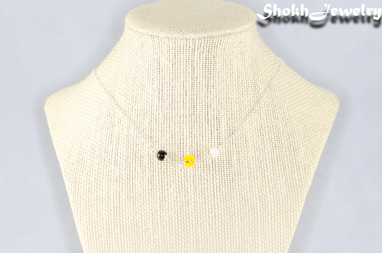 Custom Family Birthstone Choker Necklace, Personalized Gift for Women