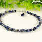Natural Sodalite Crystal Chip Choker Necklace.