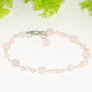 Handmade Rose Quartz Link Chain Anklet