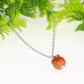 12mm Carnelian Pendant Necklace.