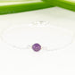 Minimal Amethyst Bracelet.