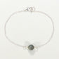 Top view of Minimal Labradorite Bracelet.
