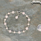 Handmade Rose Quartz Link Chain Anklet