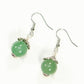 12mm Natural Green Aventurine Crystal Earrings