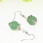 12mm Natural Green Aventurine Crystal Earrings
