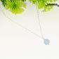 Dainty Aquamarine Choker Necklace