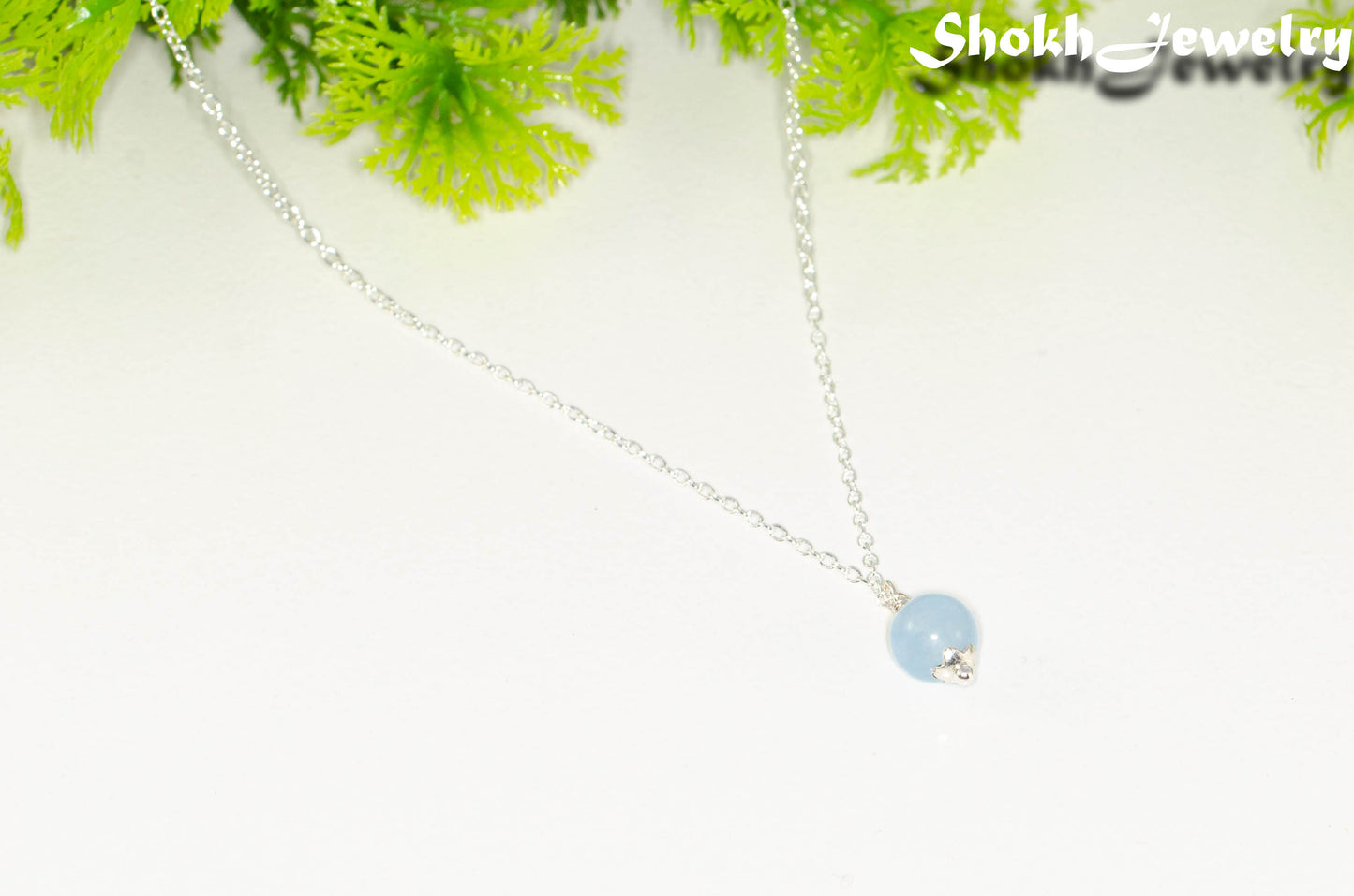 Dainty Aquamarine Choker Necklace